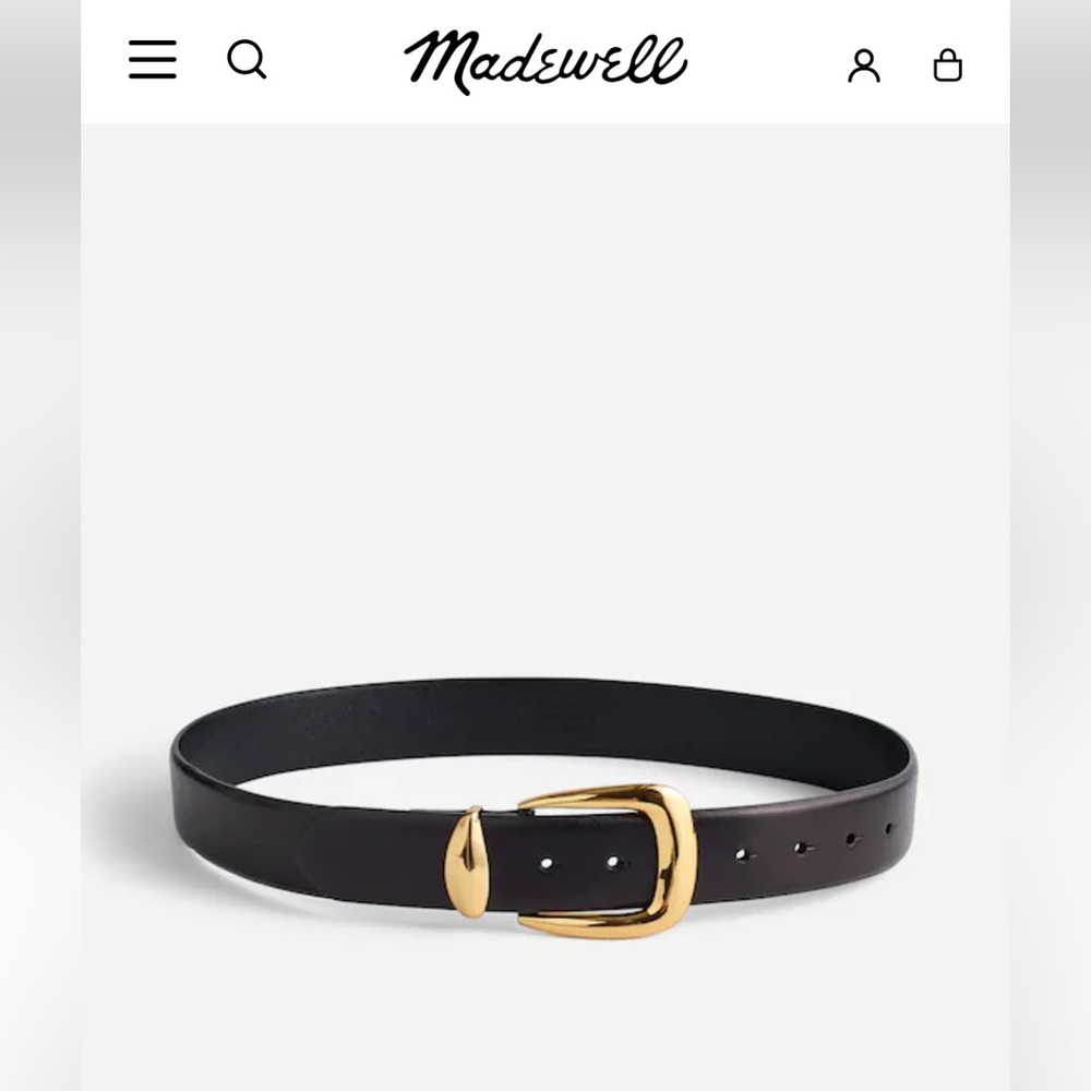Madewell Chunky Leather Statement Belt NWT Medium